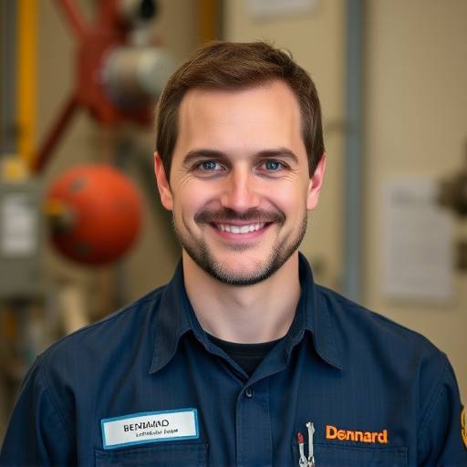 Portrait souriant de David Bernard, technicien d'installation.