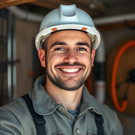 Portrait souriant de Marc Leclerc, co-fondateur et artisan chauffagiste.